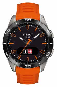 T-Touch Connect Sport Solar Smart Silicone Strap Watch, 42mm