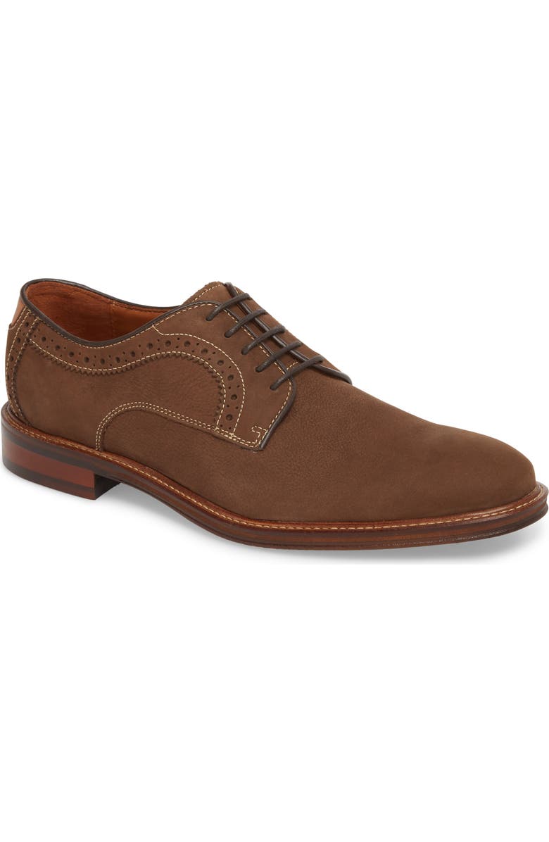 Johnston & Murphy Warner Plain Toe Derby, Main, color,