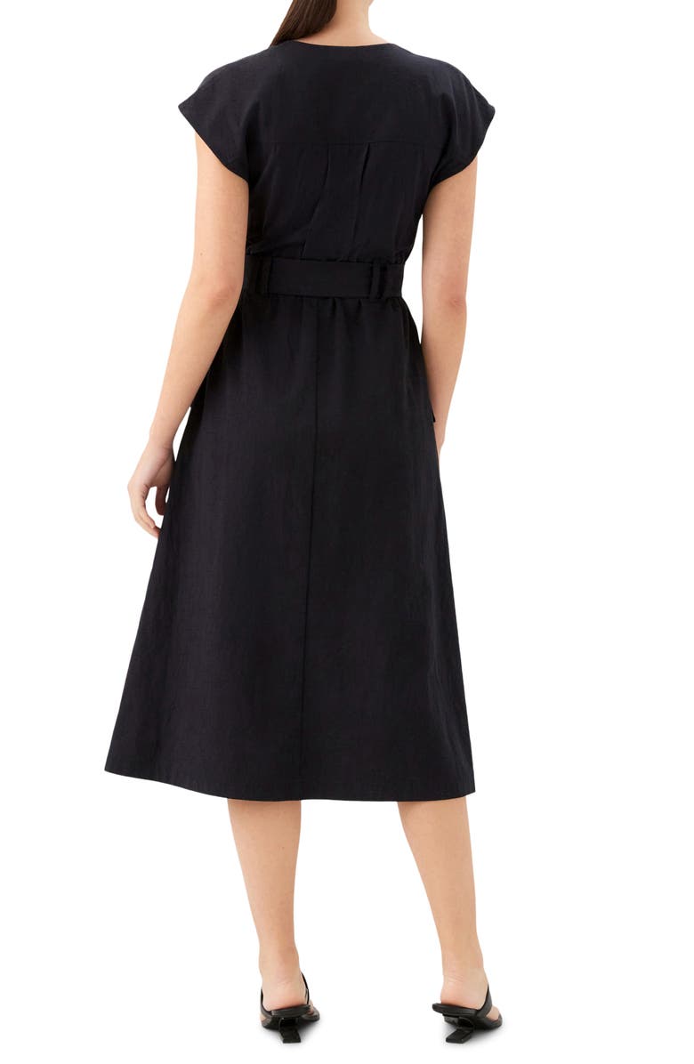 FIFTEEN TWENTY Darcie Belted Cotton Midi Dress, Alternate, color, 