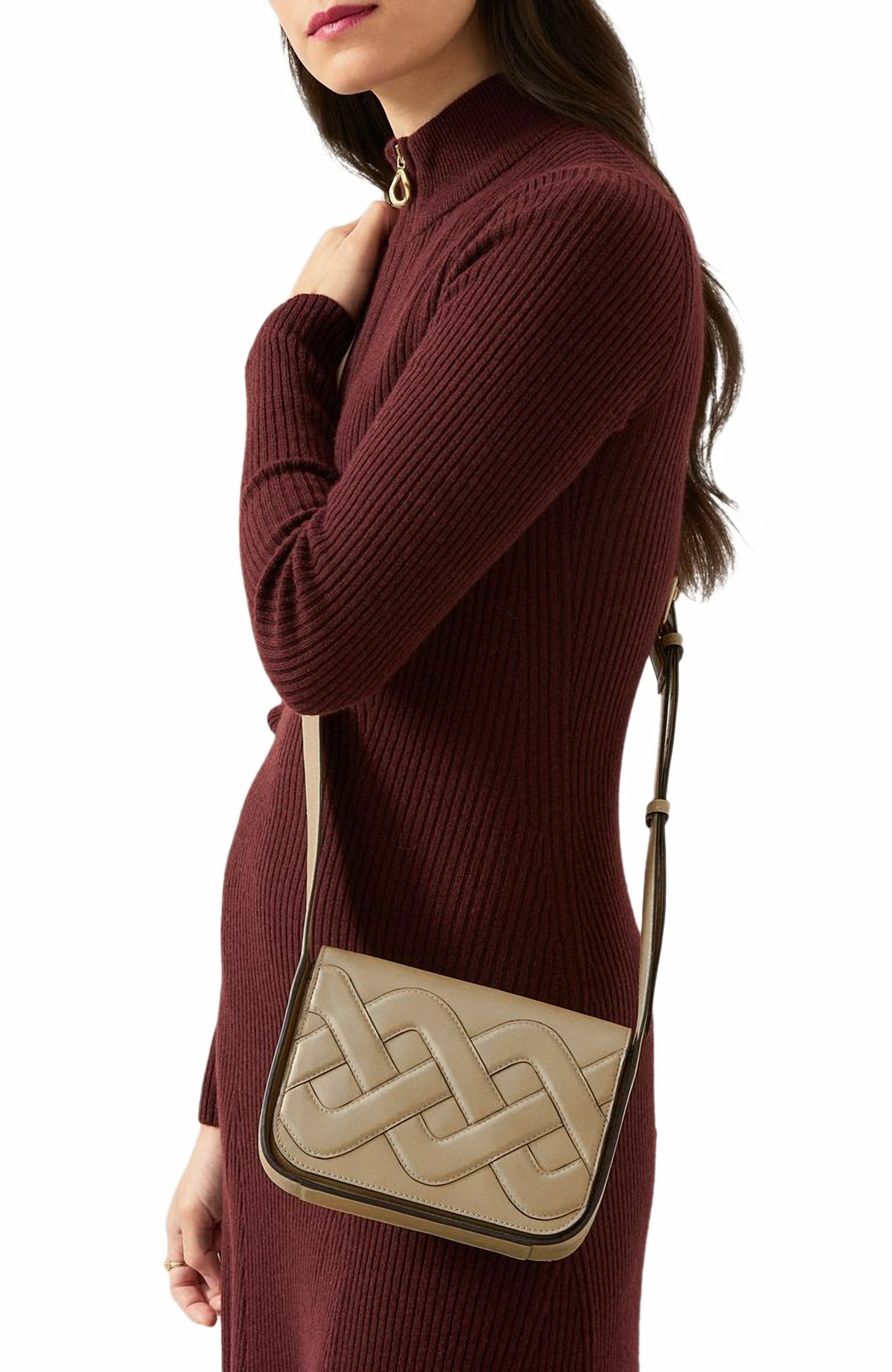 Radley Westwell - Cable Small Flapover Crossbody Bag, Alternate, color, Stone