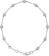 Haus of Brilliance 14K Gold 1/2 Cttw Bezel Set Lab Grown Diamond Station Bracelet
