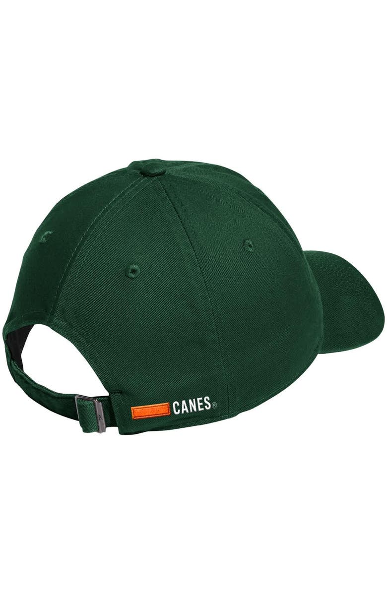 adidas Men's adidas Green Miami Hurricanes Locker Room Adjustable Slouch Hat, Alternate, color, Green