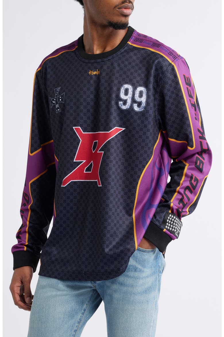 Stinger Long Sleeve Moto Jersey T-Shirt (Men) | Nordstrom