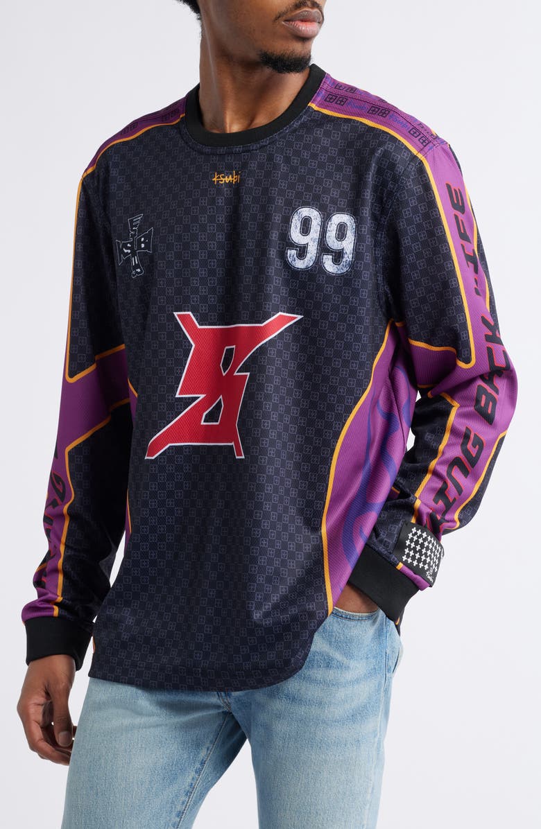 Ksubi Stinger Long Sleeve Moto Jersey T-Shirt | Nordstrom