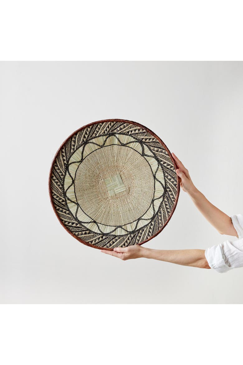 Binga Lace Patterned Basket, Main, color, Natural 2