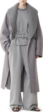 Lanvin Double-Faced Coat In Wool And Cashmere