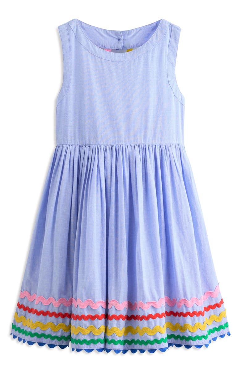Mini Boden Kids' Harlow Rickrack Trim Dress, Main, color, 