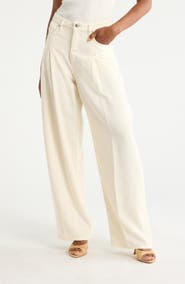 BOSS Slouchy Pleated Denim Pants