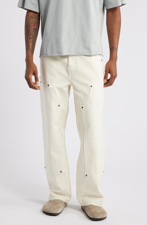 Relaxed Fit Denim Carpenter Pants