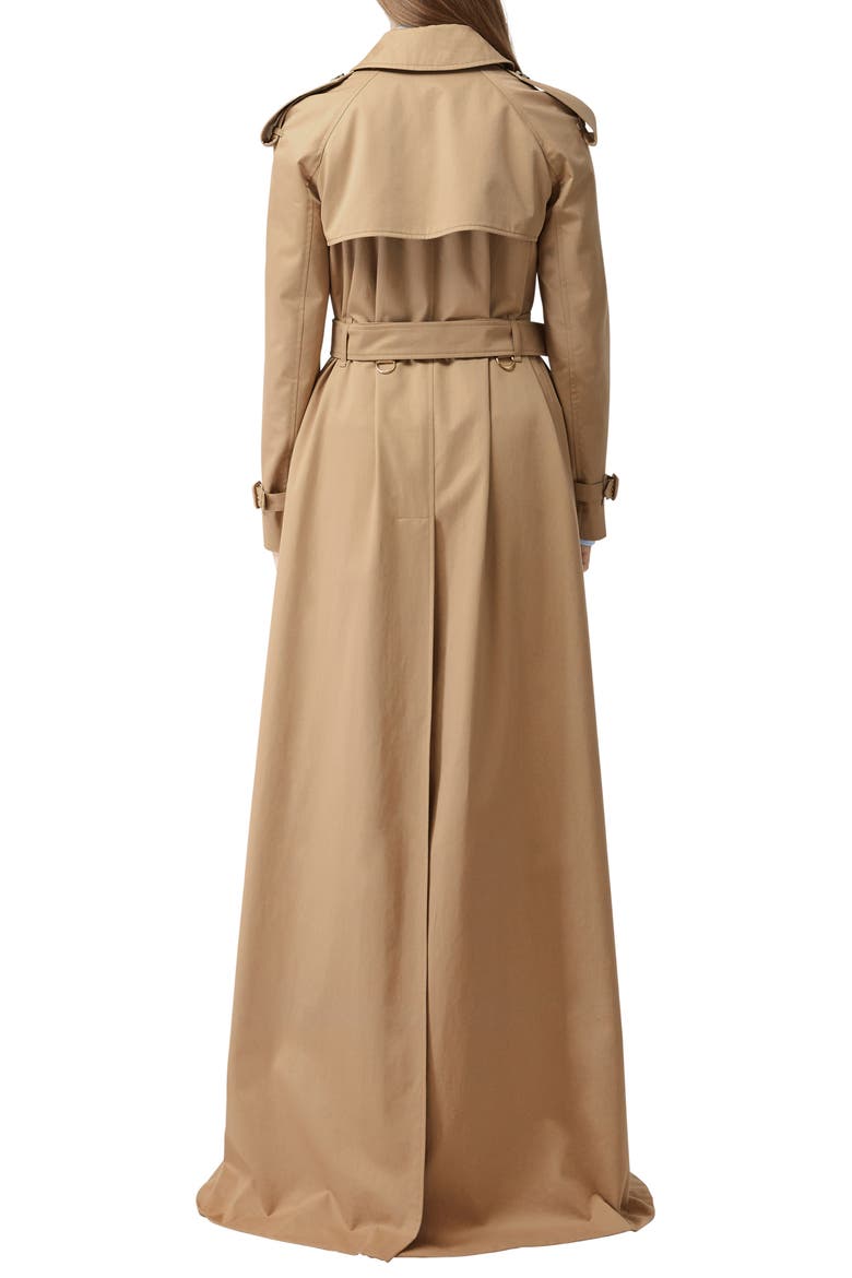 Check Lined Maxi Trench Coat, Alternate, color, SOFT FAWN