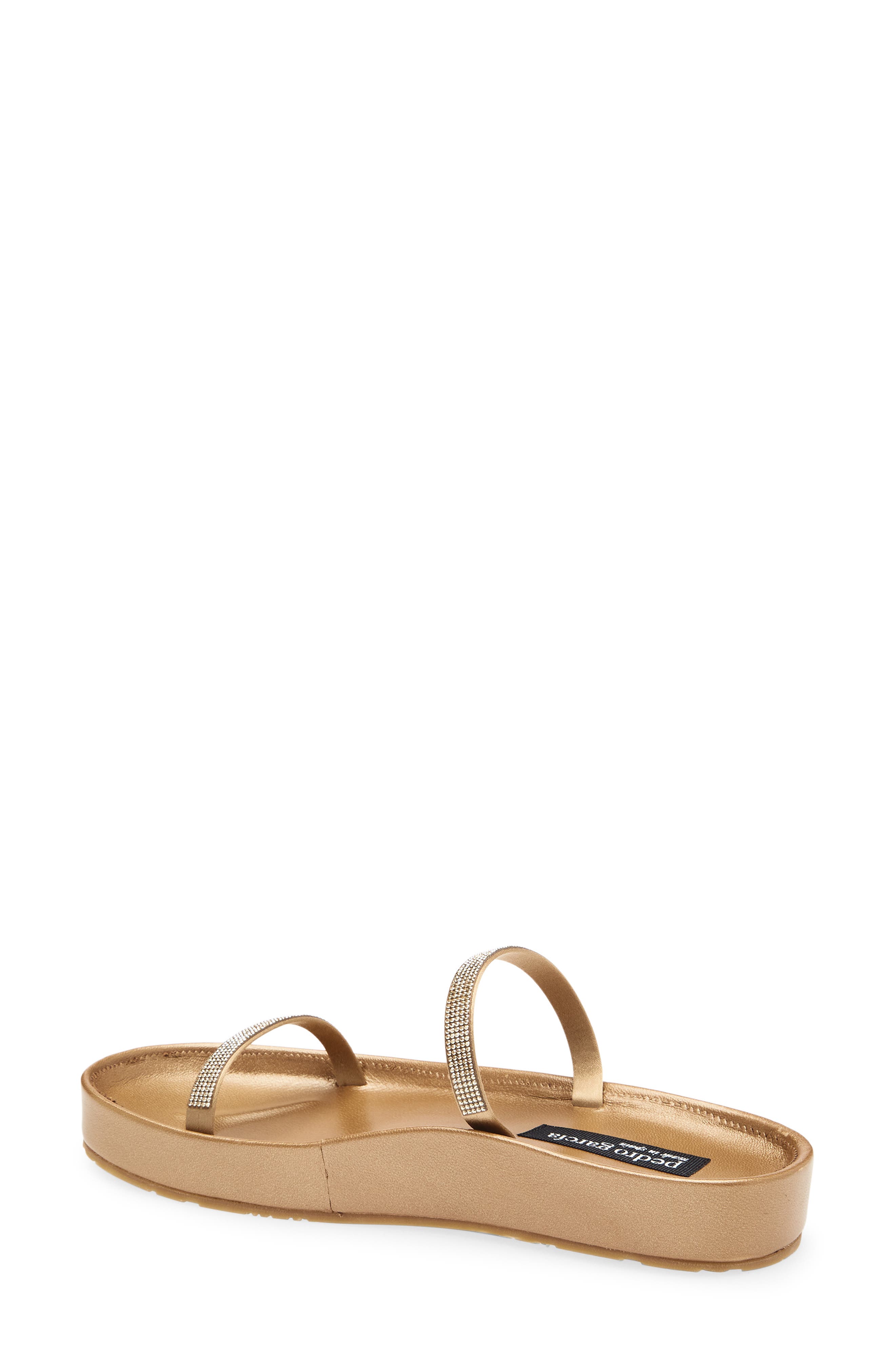 Pedro Garcia Alania Slide Sandal, Alternate, color, Ore Satin