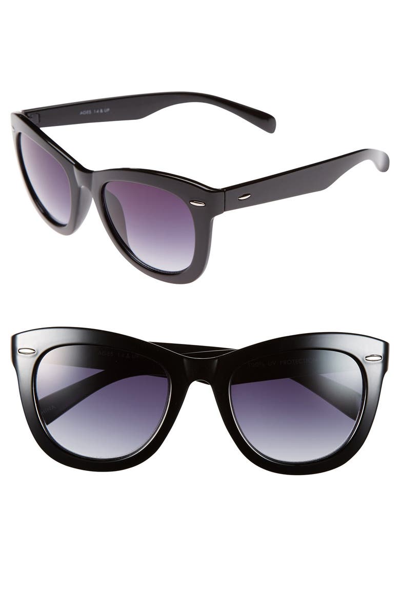 FantasEyes Fantas Eyes Tortoise Shell Cat Eye 52mm Sunglasses, Main, color,