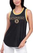 G-III 4HER BY CARL BANKS Women's G-III 4Her by Carl Banks Black Boston Bruins Strategy Tank Top