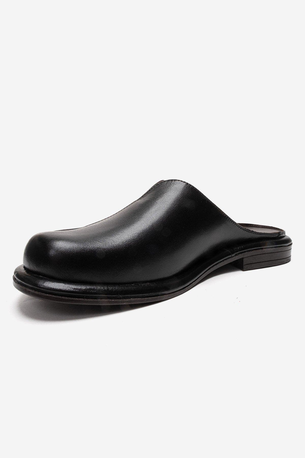 Forever & Always Shoes Tansy Leather Mule, Alternate, color, Black