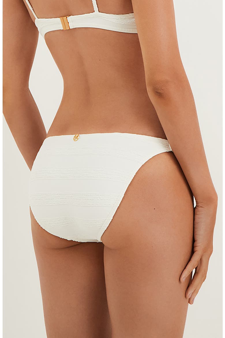 Leanne Jacquard Bikini Bottoms, Alternate, color, WHITE MULTI