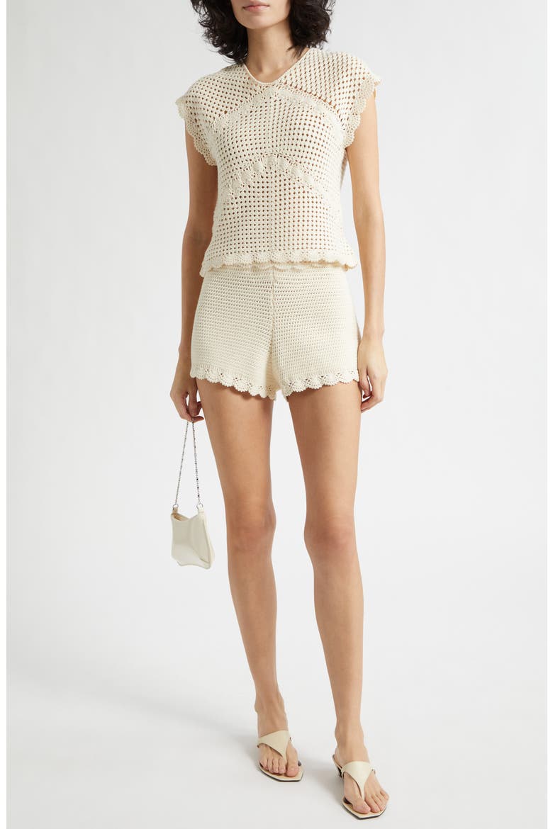 Dylan Crochet Top, Alternate, color, PEARL