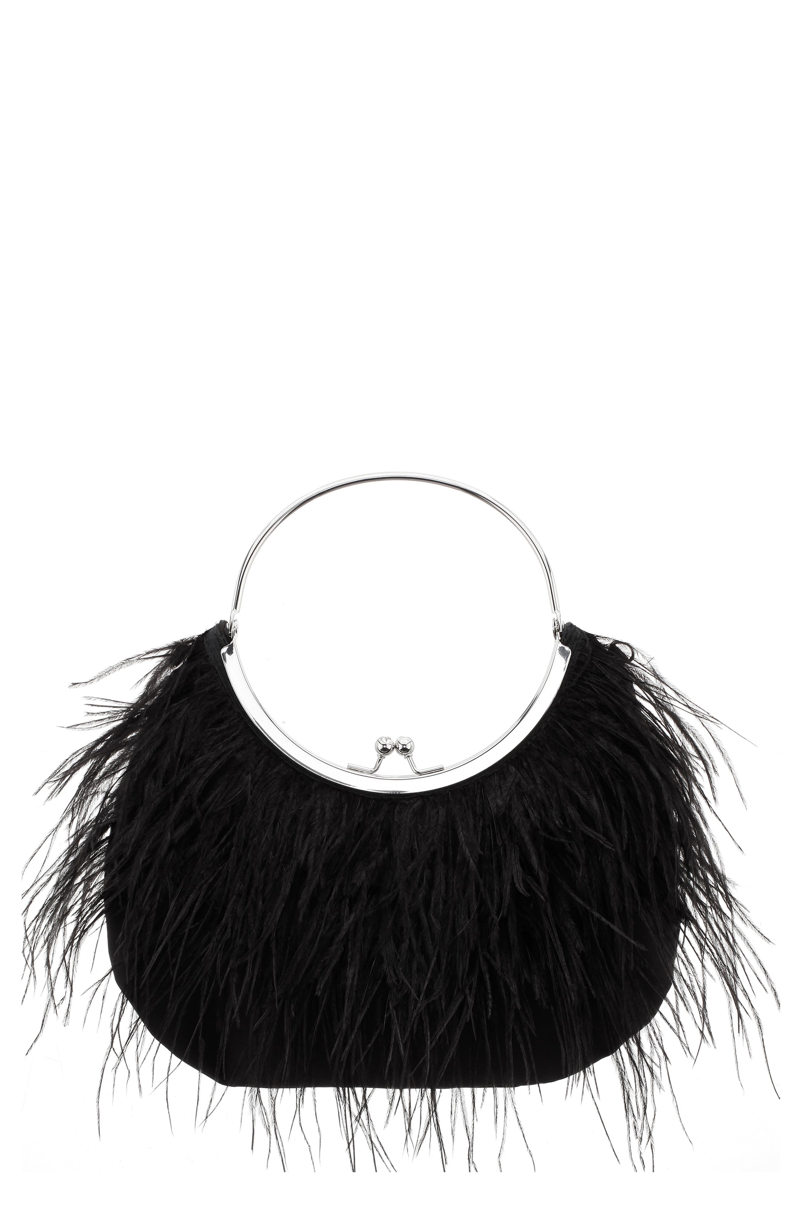 Nina Splash Feather Handbag