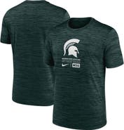Nike Men's Nike  Green Michigan State Spartans Campus Center Block Velocity Performance T-Shirt