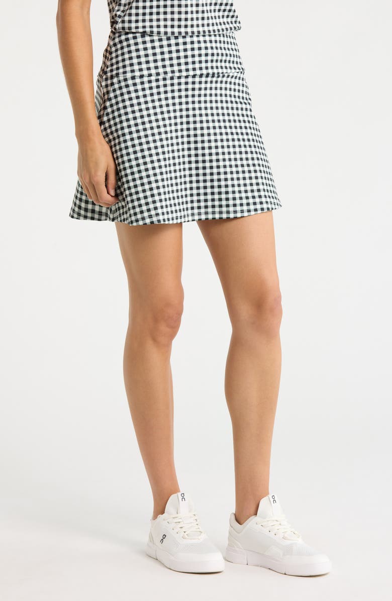Rhone Course to Court 16-Inch Sport Skort, Alternate, color, Black Gingham