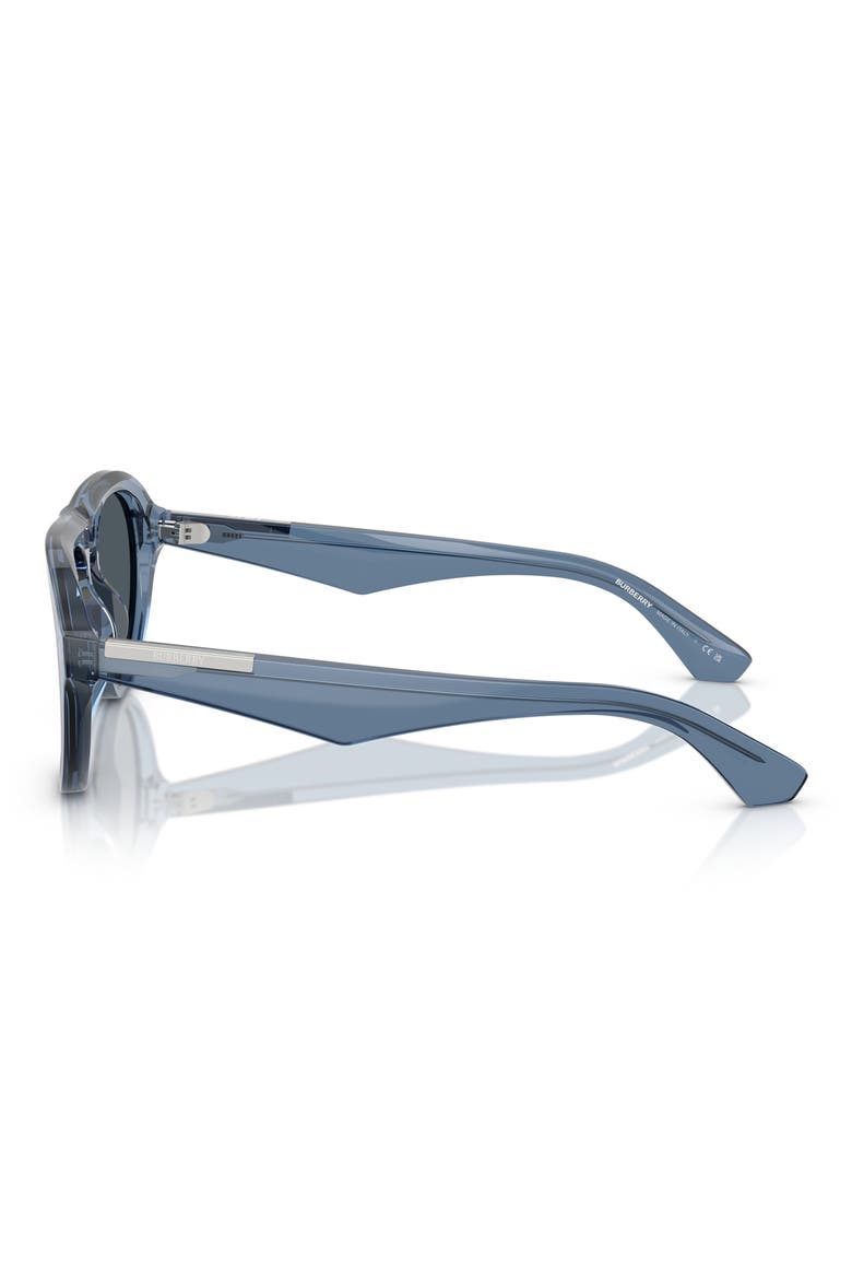 55mm Pilot Sunglasses, Alternate, color, BLUE