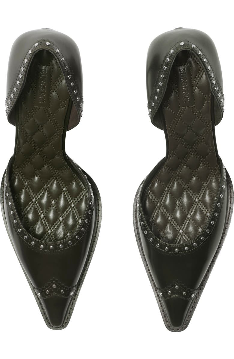 Burberry Studded Leather Bird Pumps, Alternate, color,