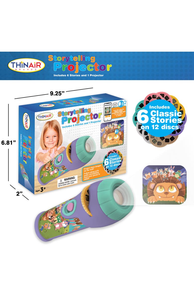Playful Minds Storytelling Projector, 6 Stories, 12 Slides, Alternate, color,