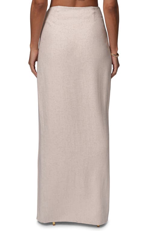 Jluxlabel Sunrise Cotton & Linen Bustier Wrap Top