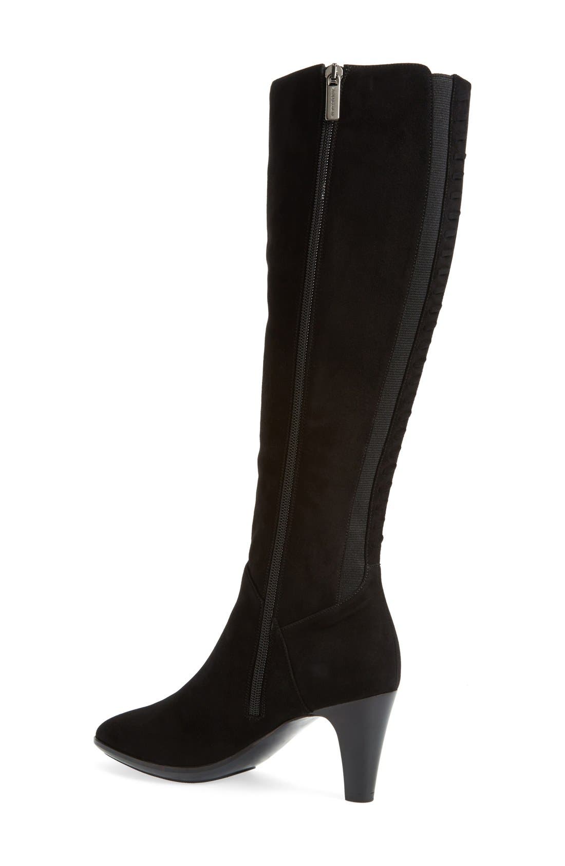 'Dalena' Weatherproof Boot, Alternate, color, BLACK SUEDE