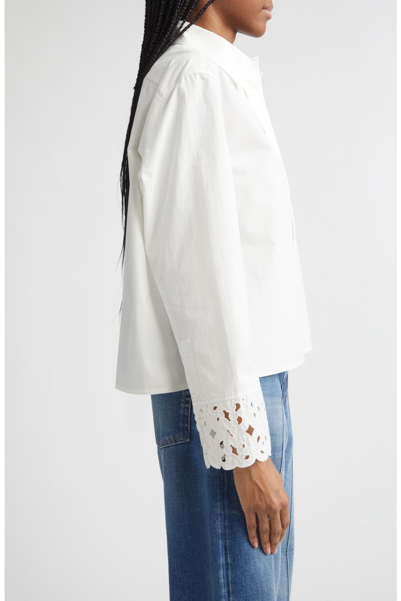 Etevyys Keidas Button-Up Shirt, Alternate, color, OFF-WHITE