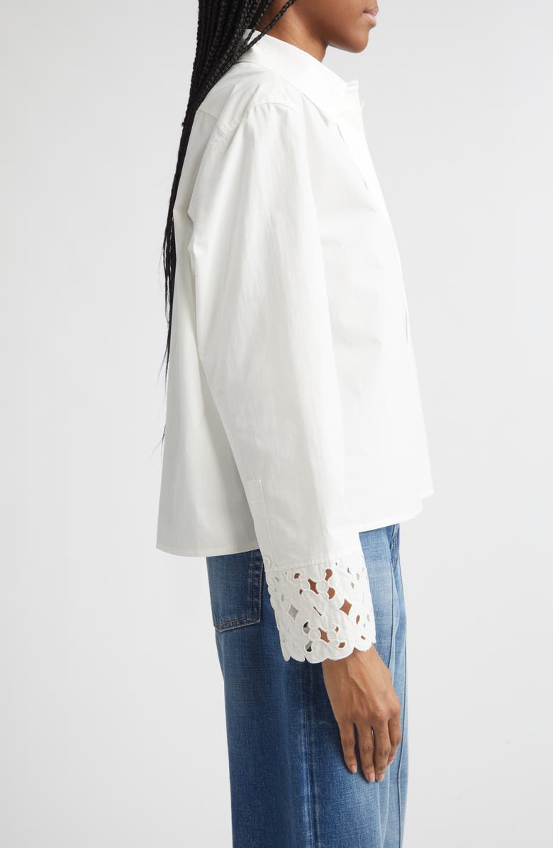 Marimekko Etevyys Keidas Button-Up Shirt, Alternate, color, Off-White