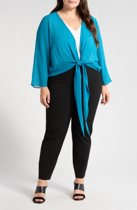 Silk Wrap Jacket (Plus)