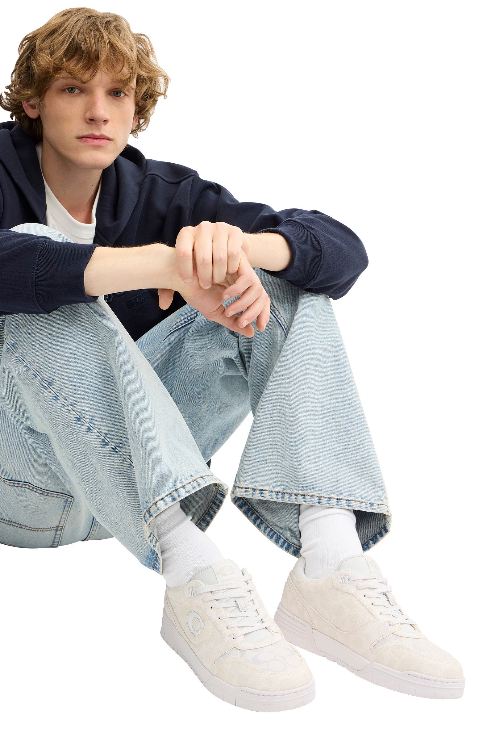 Soho Sneaker, Alternate, color, WHITE.