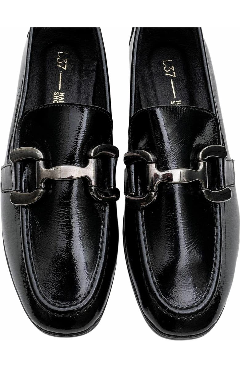 Forever & Always Shoes Rous Leather Bit Loafer, Alternate, color, Black Patent Leather