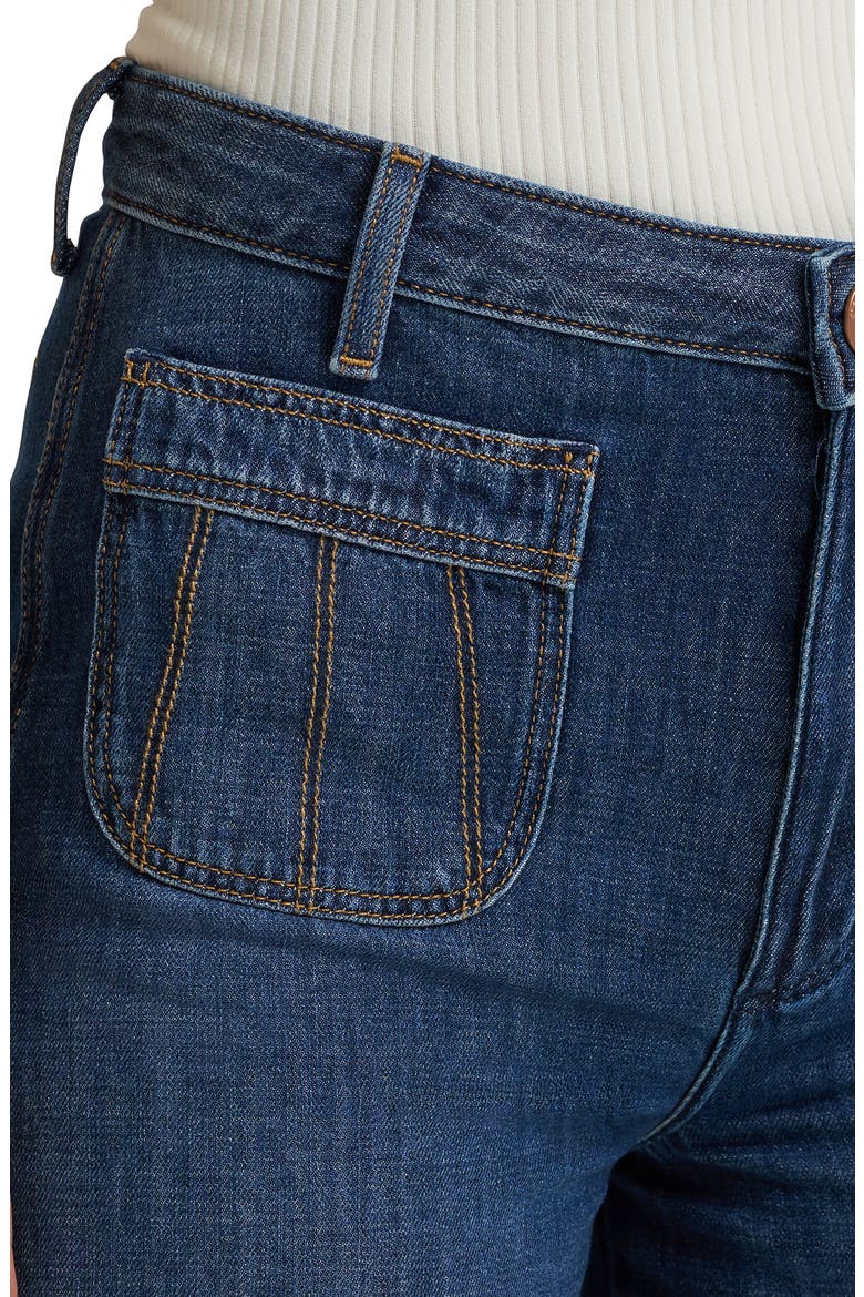High Waist Patch Pocket Jeans, Alternate, color, HOMESTEAD HAZE