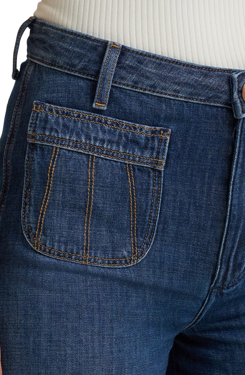 Wrangler High Waist Patch Pocket Jeans, Alternate, color, Homestead Haze