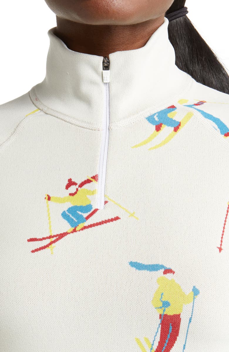 Sweaty Betty Ski Jacquard Half Zip Base Layer Pullover, Alternate, color,