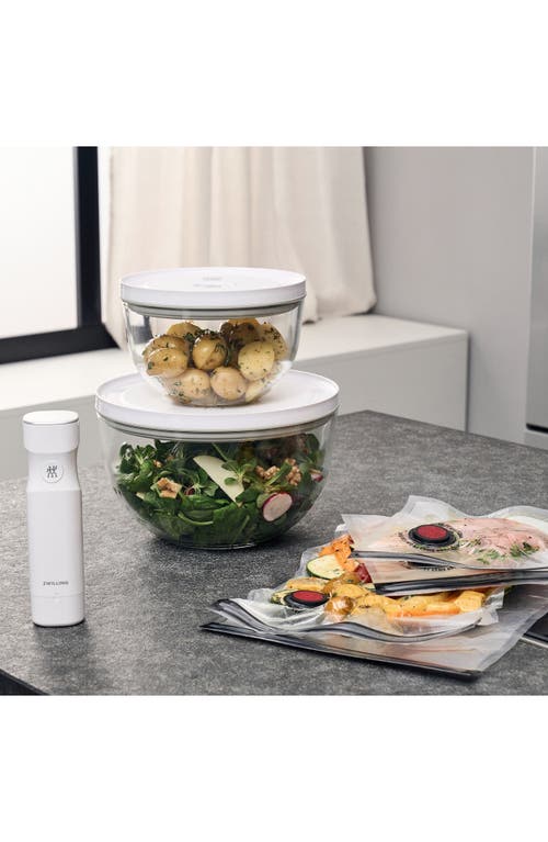Zwilling 7-piece Glass Fresh & Save Set In White