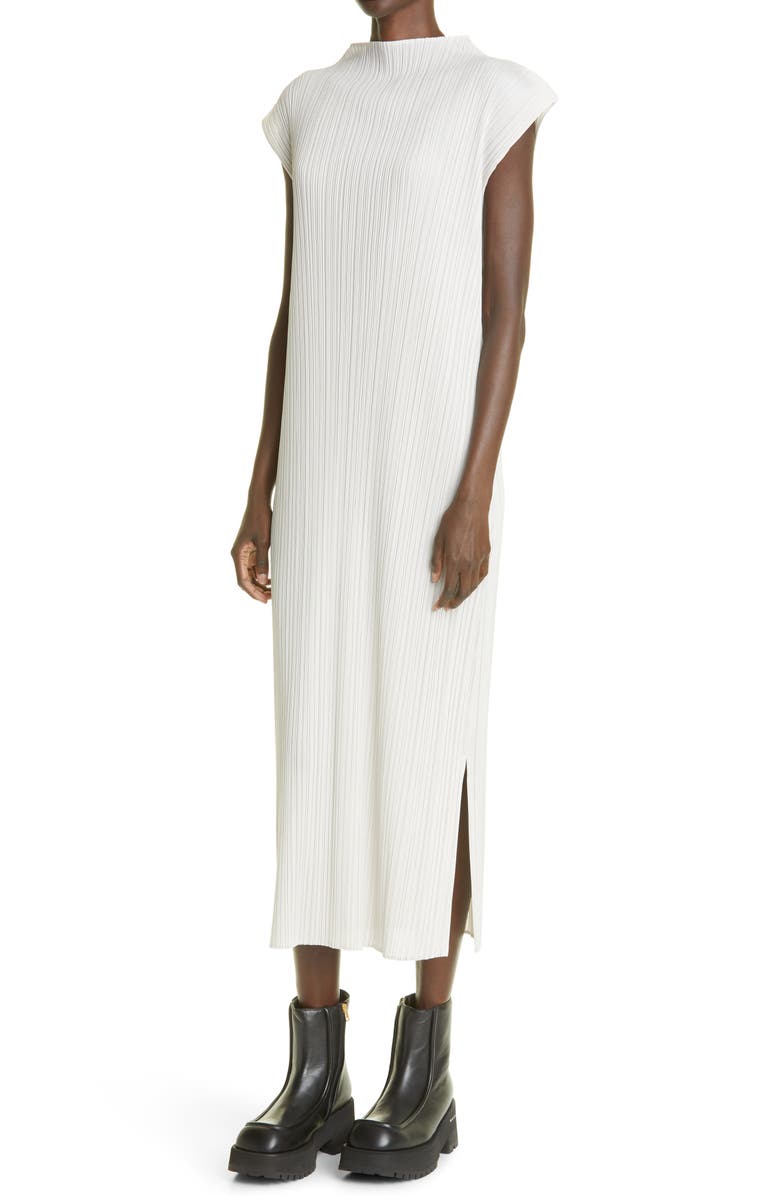 Pleats Please Issey Miyake Pleated Sheath Dress, Alternate, color, 