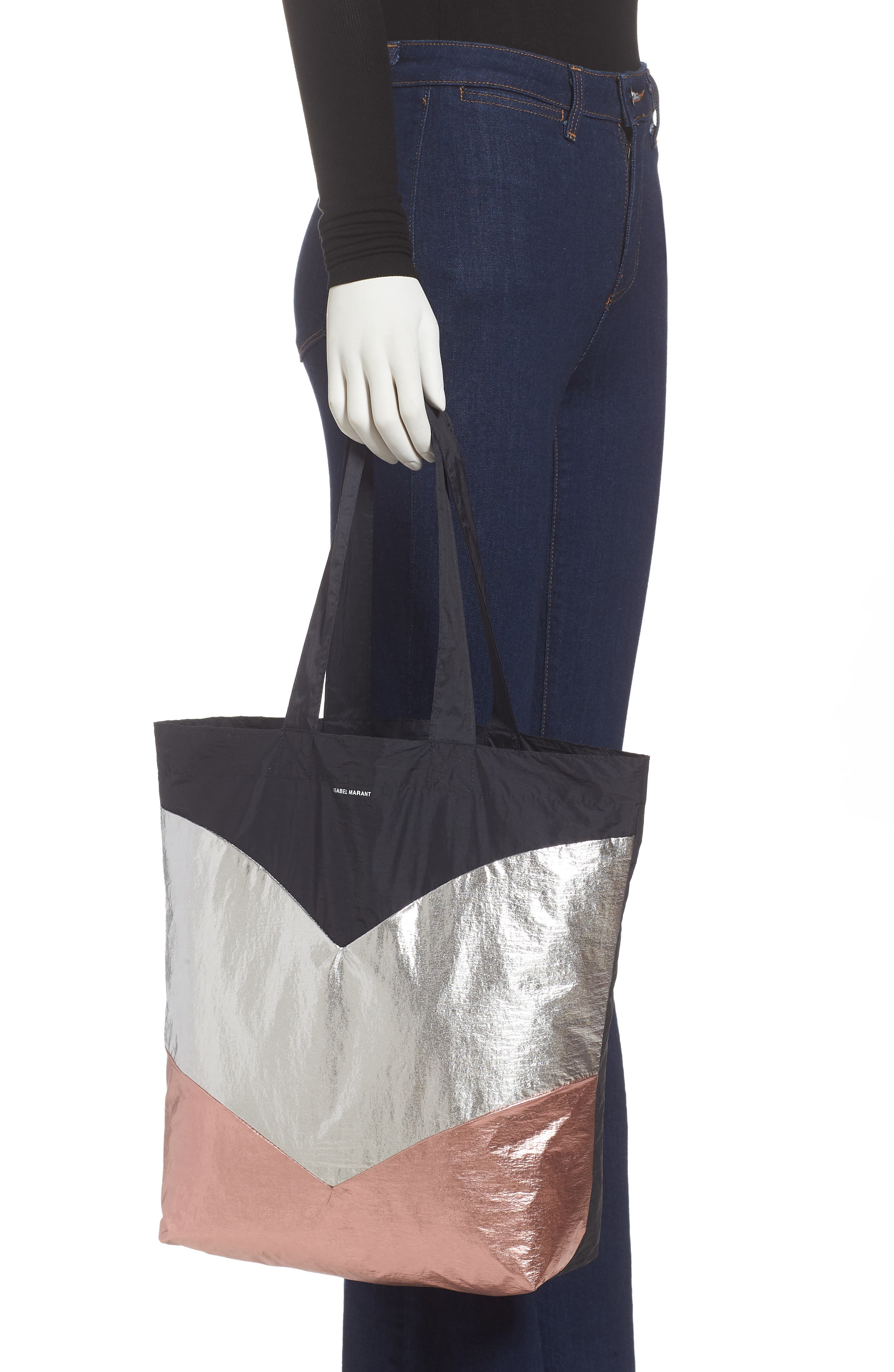 Isabel Marant Woom Packable Nylon Tote, Alternate, color, 