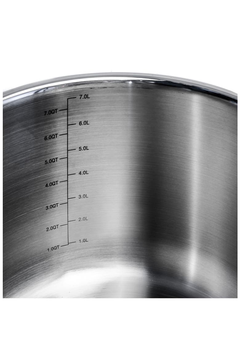 Professional Straight 3-Piece Stainless Steel Cookware Set, Alternate, color, SILVER