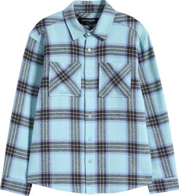 Kids' Plaid Flannel Button-Up Shirt