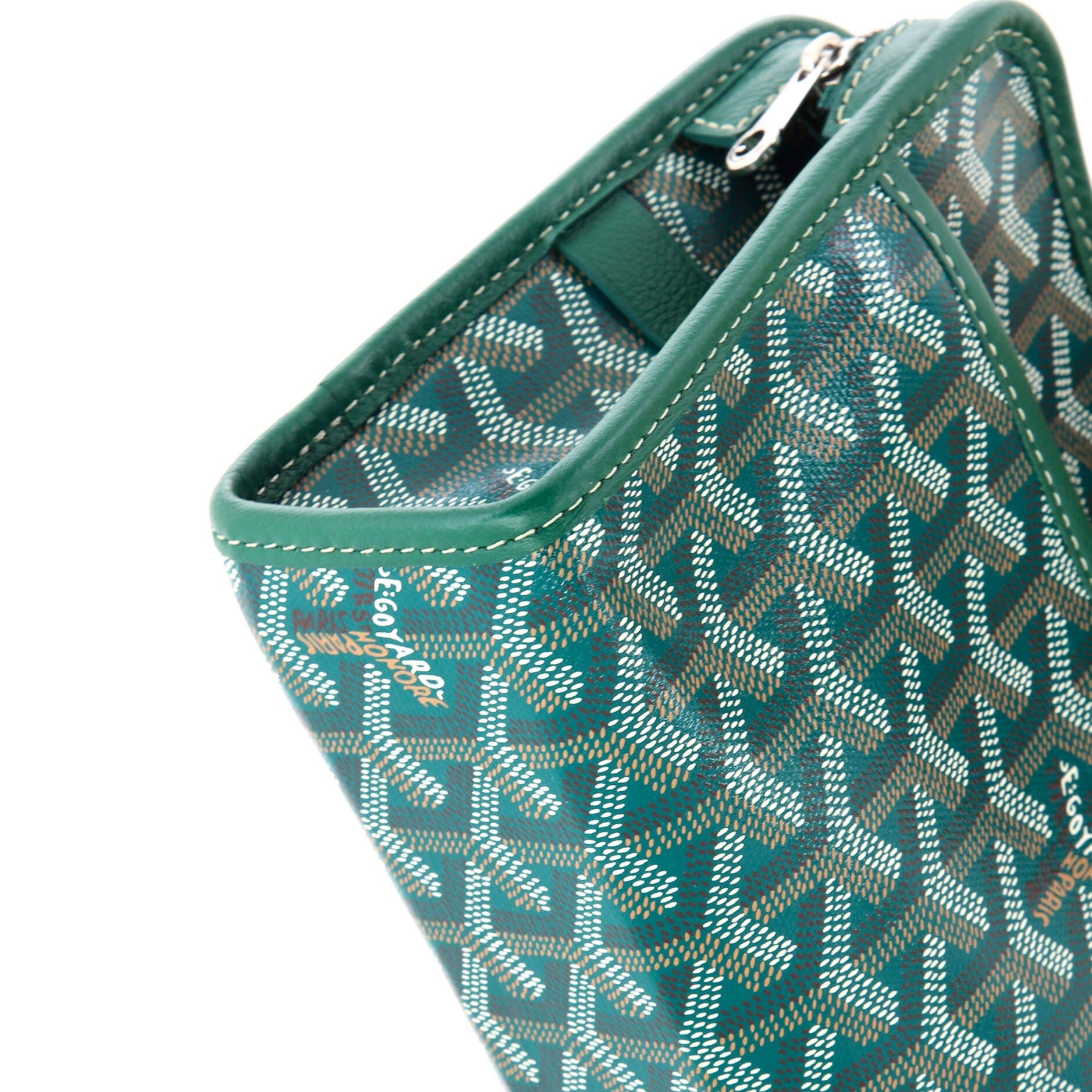 Jouvence Toiletry Pouch Coated Canvas PM, Alternate, color, Green