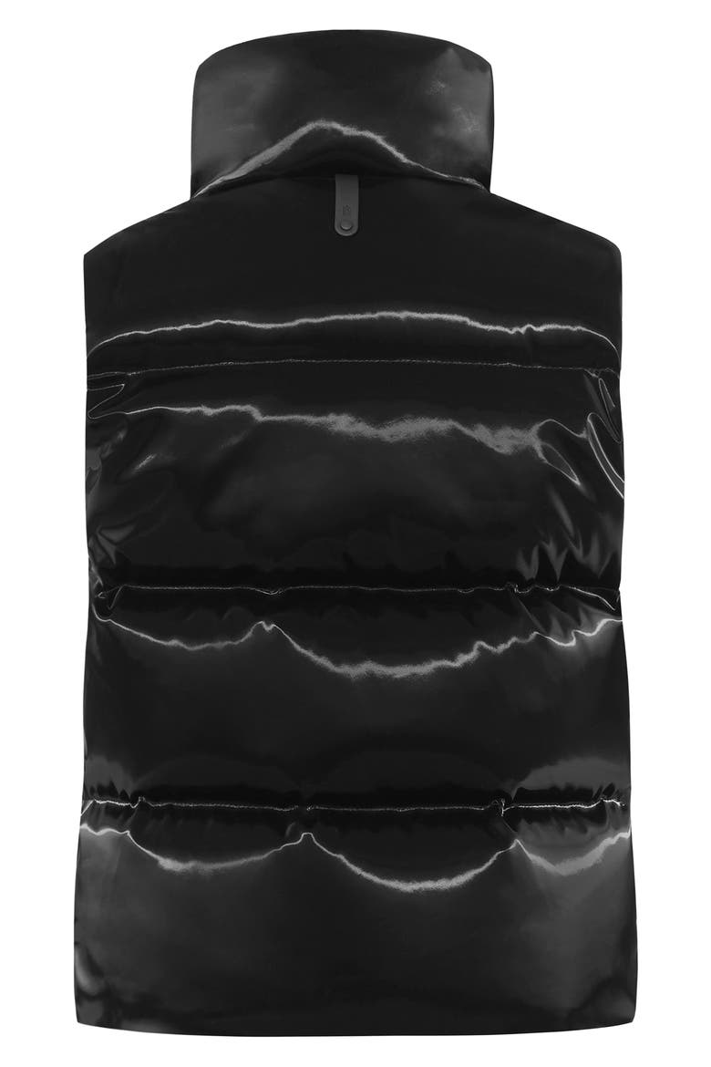 Charlee-Glo Puffer Vest, Alternate, color, BLACK