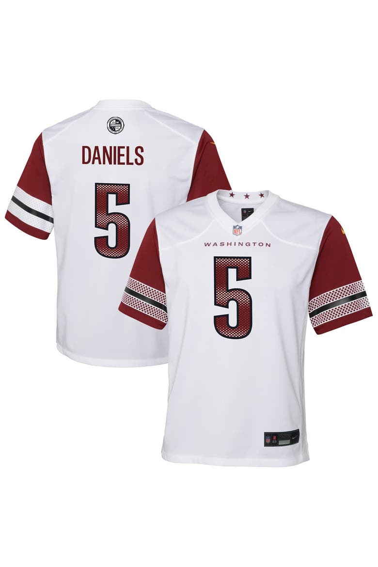 Youth Nike Jayden Daniels White Washington Commanders Game Jersey, Main, color, White
