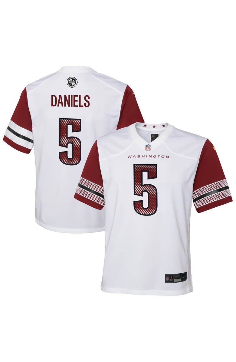 Nike Youth Nike Jayden Daniels White Washington Commanders Game Jersey, Main, color, White