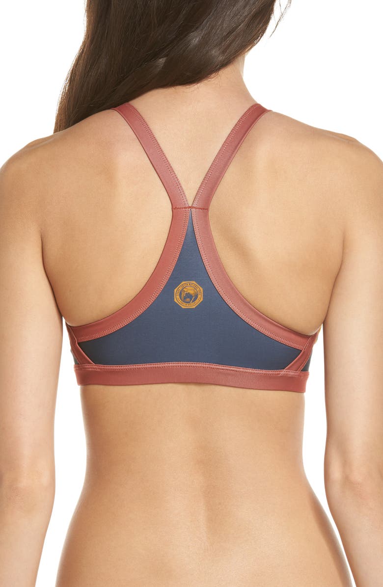 Hurley Quick Dry Pendleton Grand Canyon High Neck Bikini Top, Alternate, color,