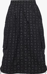 MCM Monogram Midi Skirt in Recycled Nylon