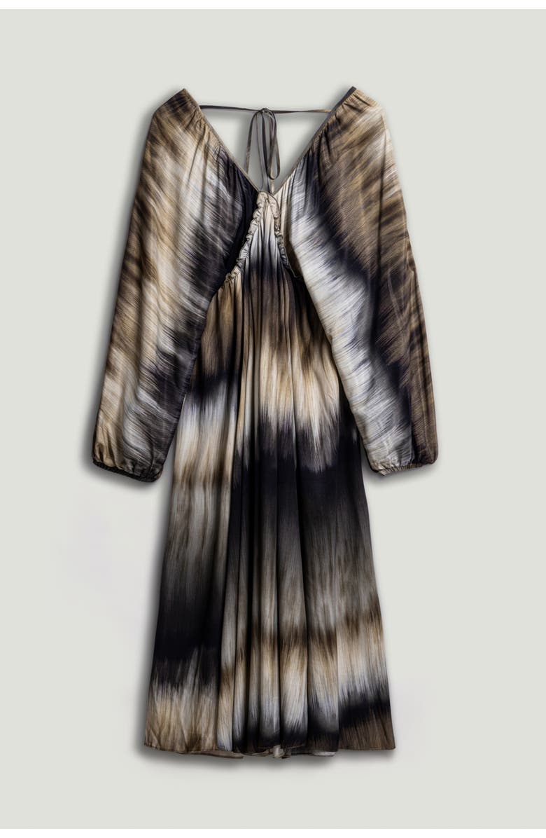 Nocturne Tie-Back Batik Print Maxi Dress, Alternate, color, Multi-Colored