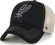 '47 Men's '47 Black San Antonio Spurs Trawler Clean Up Trucker Adjustable Hat