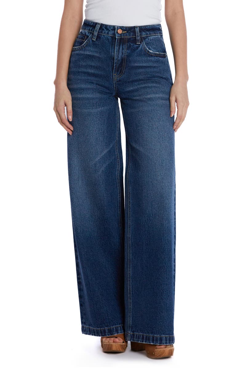 HINT OF BLU High Waist Wide Leg Jeans, Main, color,